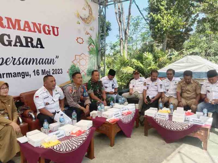 Danramil Hadiri Acara Halal Bihalal Bersama korwilcam Dikpora Kecamatan Banjarmangu