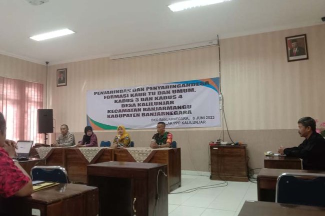 Babinsa Pantau Penjaringan Perangkat Desa