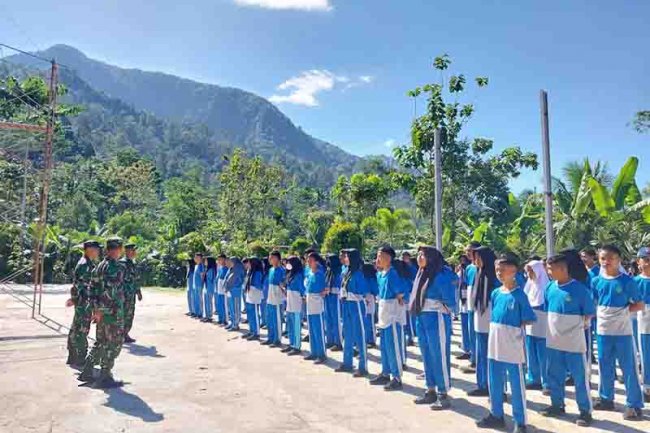 Babinsa Dukung Kegiatan MPLS Demi Suksesnya Kurikulum Merdeka