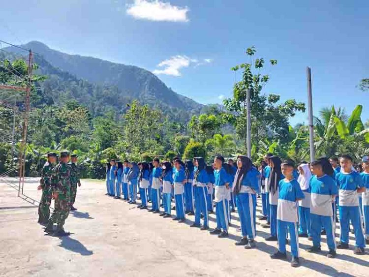Babinsa Dukung Kegiatan MPLS Demi Suksesnya Kurikulum Merdeka