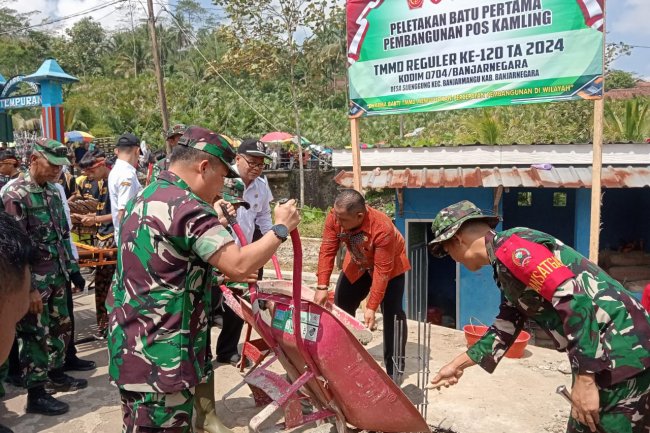TNI Gelar Program TMMD Reguler Ke 120 di Desa Sijenggung 