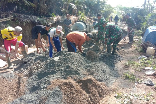 TMMD REGULER Ke-120, Kolaborasi TNI dan Warga Cermin Kekuatan Bangsa