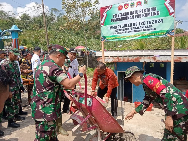 TNI Gelar Program TMMD Reguler Ke 120 di Desa Sijenggung 