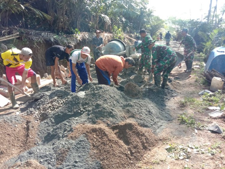 TMMD REGULER Ke-120, Kolaborasi TNI dan Warga Cermin Kekuatan Bangsa