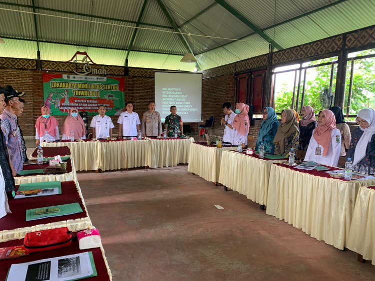 Babinsa Hadiri Undangan Loka Karya Mini Lintas Sektoral di Kecamatan Banjarmangu