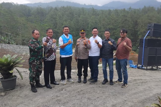 Babinsa Hadiri Tasyakuran Perbaikan Pipa Penyaluran Air di PLTM Gunung Wugul