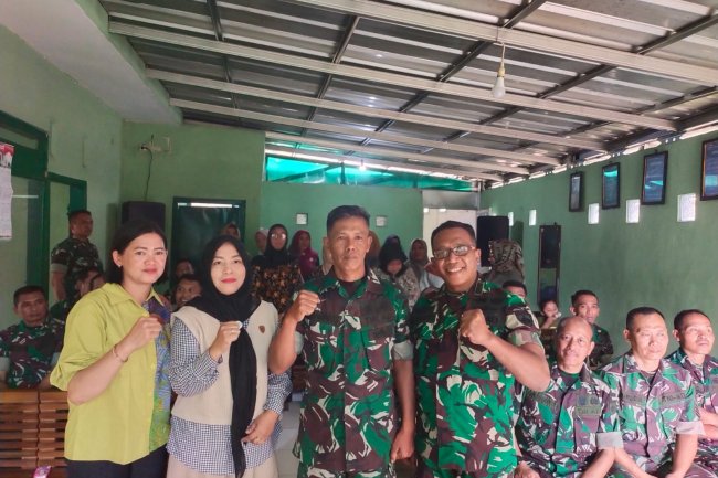 DANRAMIL 13/BANJARMANGU LEPAS ANGGOTA YANG PURNA TUGAS