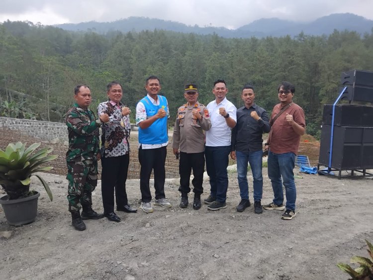 Babinsa Hadiri Tasyakuran Perbaikan Pipa Penyaluran Air di PLTM Gunung Wugul
