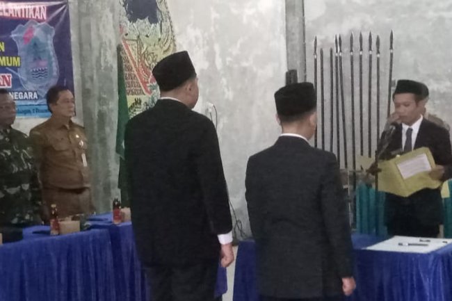 Danramil Hadiri Pengambilan Sumpah Jabatan dan Pelantikan Perangkat Desa Pekandangan