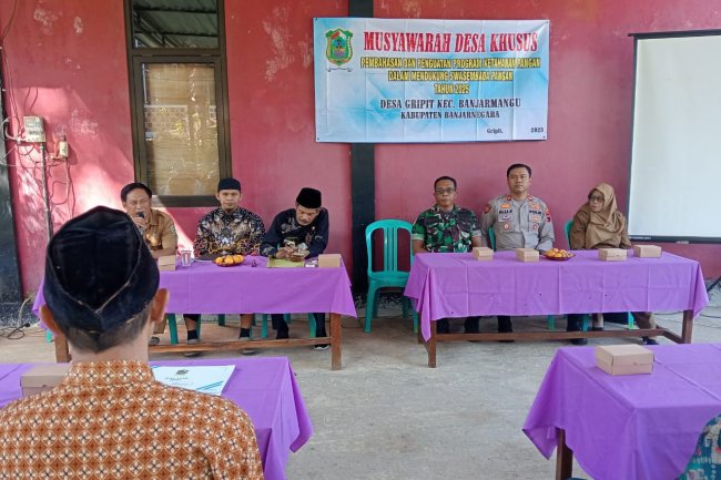 Danramil Hadiri Musyawarah Desa Khusus Pembahasan dan Penguatan Ketahanan Pangan Tahun 2025