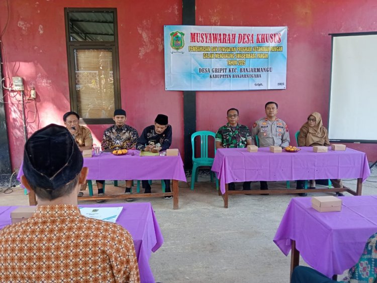 Danramil Hadiri Musyawarah Desa Khusus Pembahasan dan Penguatan Ketahanan Pangan Tahun 2025