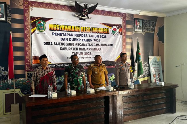 Danramil Menghadiri Undangan Musdes Penetapan RKPDES Tahun 2026 Dan DURKP Tahun 2027 Di Wilayah Binaan 