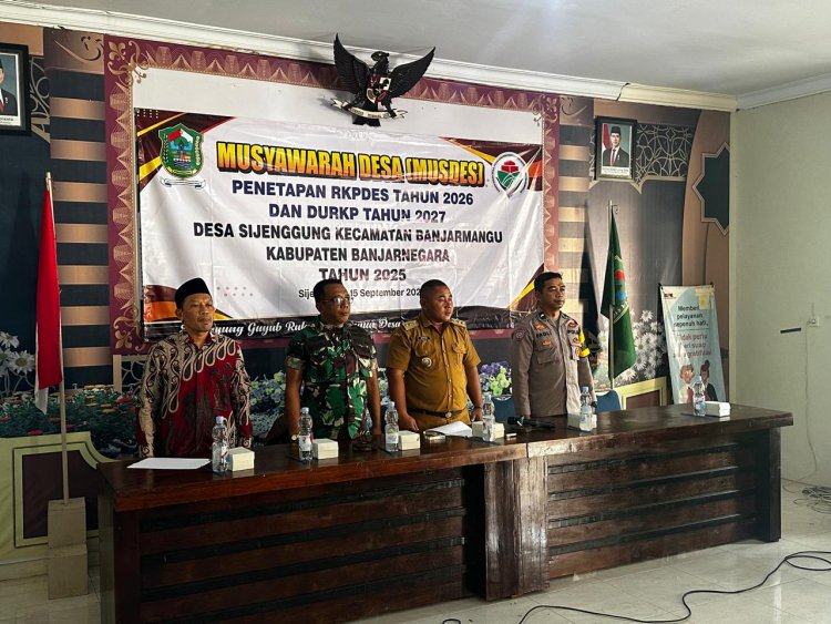 Danramil Menghadiri Undangan Musdes Penetapan RKPDES Tahun 2026 Dan DURKP Tahun 2027 Di Wilayah Binaan 