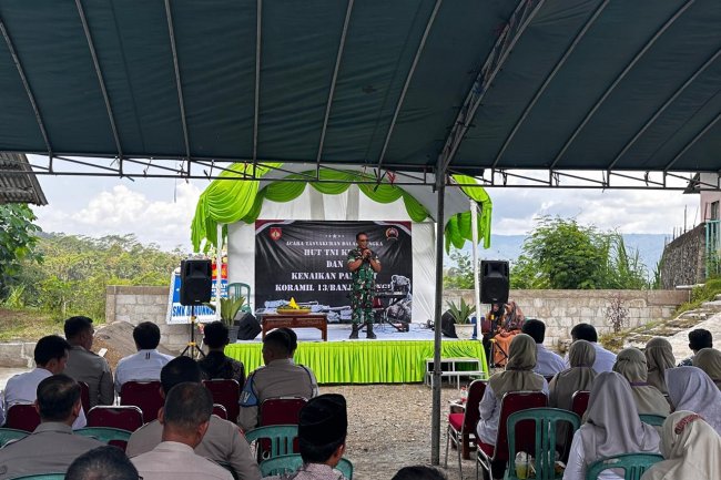 Ucapan Ulang Tahun TNI Yang Ke 80 Dari Jajaran Polsek Dan Forkopimcam Kec Banjarmangu