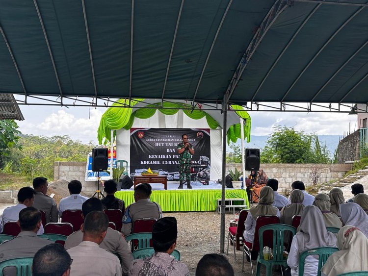 Ucapan Ulang Tahun TNI Yang Ke 80 Dari Jajaran Polsek Dan Forkopimcam Kec Banjarmangu