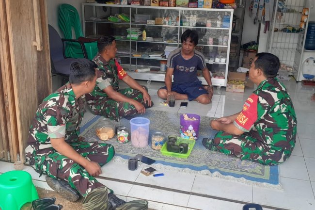 Tingkatkan Kerja Sama Yang Baik Babinsa Melaksanakan Komsos Dengan Warga Binaan 