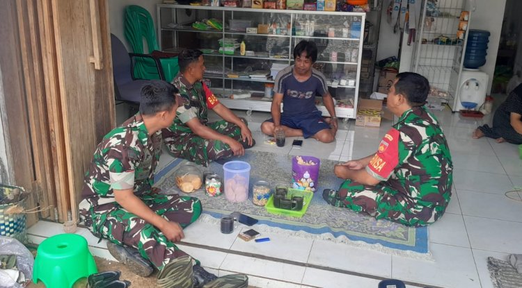 Tingkatkan Kerja Sama Yang Baik Babinsa Melaksanakan Komsos Dengan Warga Binaan 