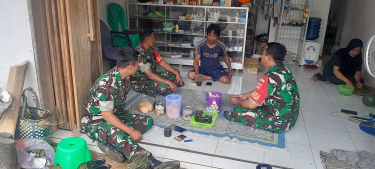 Tingkatkan Kerja Sama Yang Baik Babinsa Melaksanakan Komsos Dengan Warga Binaan 